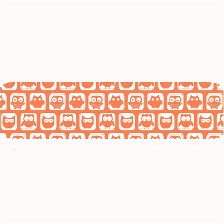 Coral And White Owl Pattern Large Bar Mat