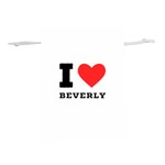 I love beverly Lightweight Drawstring Pouch (L) Front