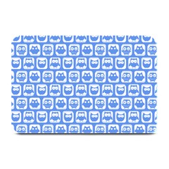 Blue And White Owl Pattern Plate Mats by GardenOfOphir