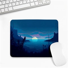 Ai Generated Ocean Sea Water Anime Nautical Small Mousepad by Ravend