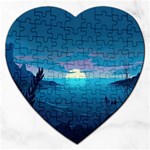 Ai Generated Ocean Sea Water Anime Nautical Jigsaw Puzzle (Heart) Front