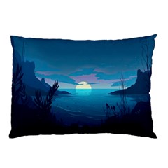 Ai Generated Ocean Sea Water Anime Nautical Pillow Case by Ravend