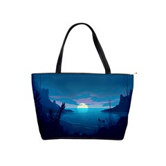 Ai Generated Ocean Sea Water Anime Nautical Classic Shoulder Handbag by Ravend