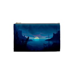 Ai Generated Ocean Sea Water Anime Nautical Cosmetic Bag (small) by Ravend