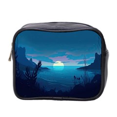 Ai Generated Ocean Sea Water Anime Nautical Mini Toiletries Bag (two Sides) by Ravend