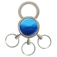 Ai Generated Ocean Sea Fish Underwater Water 3-ring Key Chain by Ravend