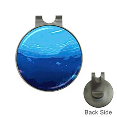 Ai Generated Ocean Sea Fish Underwater Water Hat Clips With Golf Markers by Ravend