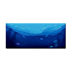 Ai Generated Ocean Sea Fish Underwater Water Hand Towel by Ravend