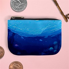 Ai Generated Ocean Sea Fish Underwater Water Mini Coin Purse by Ravend