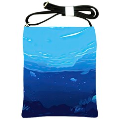 Ai Generated Ocean Sea Fish Underwater Water Shoulder Sling Bag by Ravend