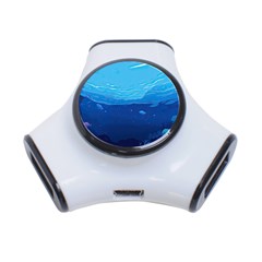 Ai Generated Ocean Sea Fish Underwater Water 3-port Usb Hub by Ravend