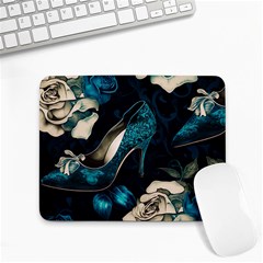 Glass Slipper Blues Fairytale Small Mousepad by Ravend