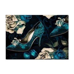 Glass Slipper Blues Fairytale Sticker A4 (10 Pack) by Ravend