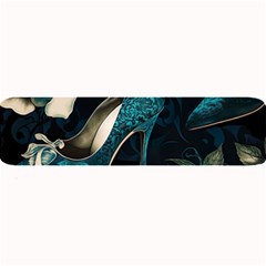 Glass Slipper Blues Fairytale Large Bar Mat by Ravend