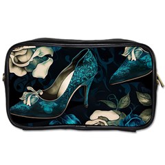 Glass Slipper Blues Fairytale Toiletries Bag (two Sides) by Ravend