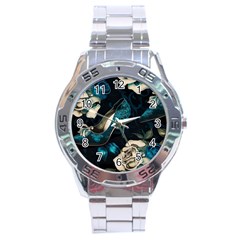 Glass Slipper Blues Fairytale Stainless Steel Analogue Watch by Ravend