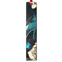 Glass Slipper Blues Fairytale Large Book Marks by Ravend