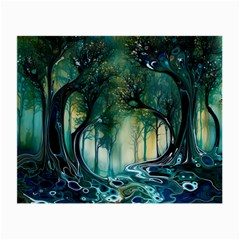 Trees Forest Mystical Forest Nature Small Glasses Cloth by Ravend