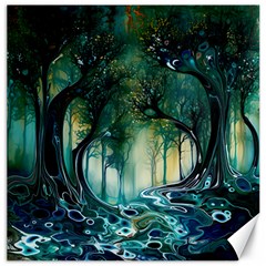 Trees Forest Mystical Forest Nature Canvas 12  X 12  by Ravend