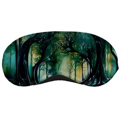 Trees Forest Mystical Forest Nature Sleeping Mask by Ravend