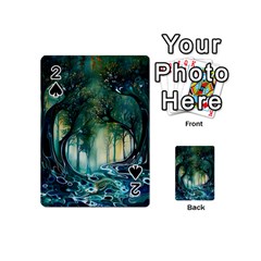 Trees Forest Mystical Forest Nature Playing Cards 54 Designs (mini) by Ravend