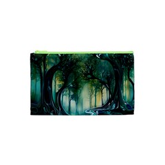 Trees Forest Mystical Forest Nature Cosmetic Bag (xs) by Ravend