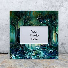 Trees Forest Mystical Forest Nature White Box Photo Frame 4  X 6  by Ravend