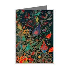 Ai Generated Flowers Trees Forest Mystical Forest Mini Greeting Card by Ravend