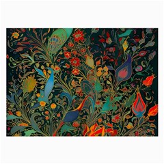 Ai Generated Flowers Trees Forest Mystical Forest Large Glasses Cloth (2 Sides) by Ravend