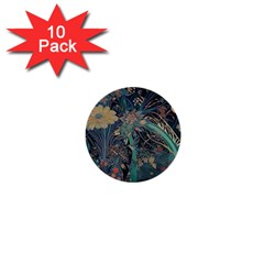 Ai Generated Flower Trees Forest Mystical Forest 1  Mini Buttons (10 Pack)  by Ravend