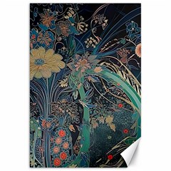 Ai Generated Flower Trees Forest Mystical Forest Canvas 20  X 30  by Ravend