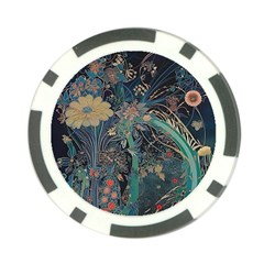 Ai Generated Flower Trees Forest Mystical Forest Poker Chip Card Guard by Ravend