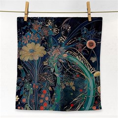 Ai Generated Flower Trees Forest Mystical Forest Face Towel by Ravend