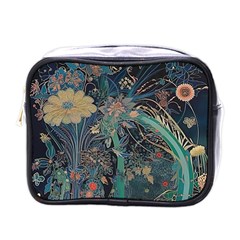 Ai Generated Flower Trees Forest Mystical Forest Mini Toiletries Bag (one Side) by Ravend