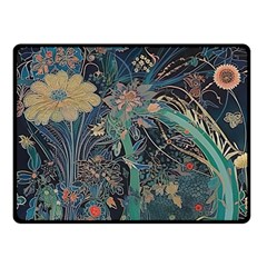 Ai Generated Flower Trees Forest Mystical Forest Fleece Blanket (small) by Ravend