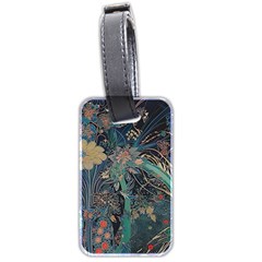 Ai Generated Flower Trees Forest Mystical Forest Luggage Tag (two Sides) by Ravend