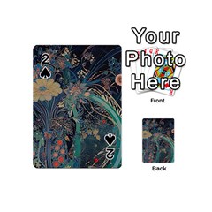 Ai Generated Flower Trees Forest Mystical Forest Playing Cards 54 Designs (mini) by Ravend