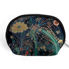 Ai Generated Flower Trees Forest Mystical Forest Accessory Pouch (medium) by Ravend