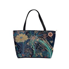 Ai Generated Flower Trees Forest Mystical Forest Classic Shoulder Handbag by Ravend