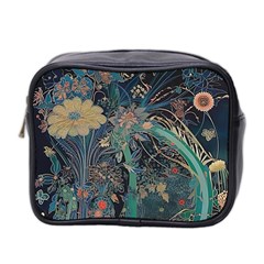 Ai Generated Flower Trees Forest Mystical Forest Mini Toiletries Bag (two Sides) by Ravend