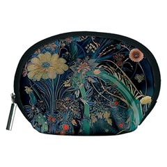 Ai Generated Flower Trees Forest Mystical Forest Accessory Pouch (medium)