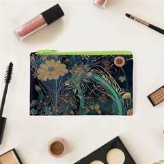 Ai Generated Flower Trees Forest Mystical Forest Cosmetic Bag (xs) by Ravend