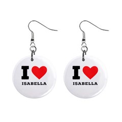 I Love Isabella Mini Button Earrings by ilovewhateva