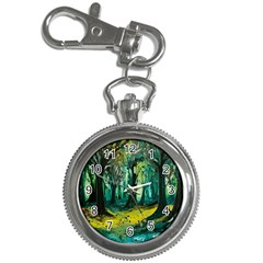 Ai Generated Trees Forest Mystical Forest Nature Art Key Chain Watches by Ravend