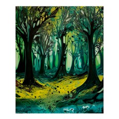 Ai Generated Trees Forest Mystical Forest Nature Art Shower Curtain 60  X 72  (medium) 