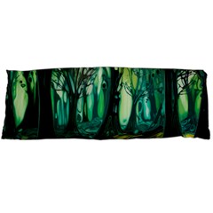 Ai Generated Trees Forest Mystical Forest Nature Art Body Pillow Case (dakimakura) by Ravend