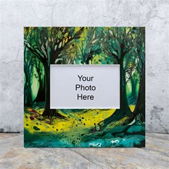 Ai Generated Trees Forest Mystical Forest Nature Art White Box Photo Frame 4  X 6  by Ravend