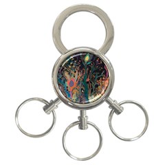 Ai Generated Trees Forest Mystical Forest Nature 3-Ring Key Chain