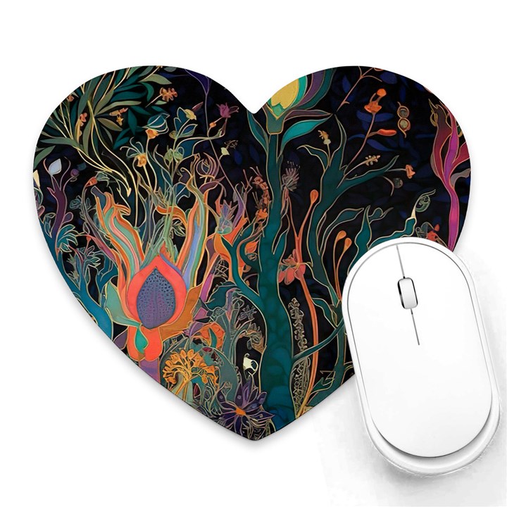 Ai Generated Trees Forest Mystical Forest Nature Heart Mousepad