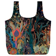 Ai Generated Trees Forest Mystical Forest Nature Full Print Recycle Bag (XXL)